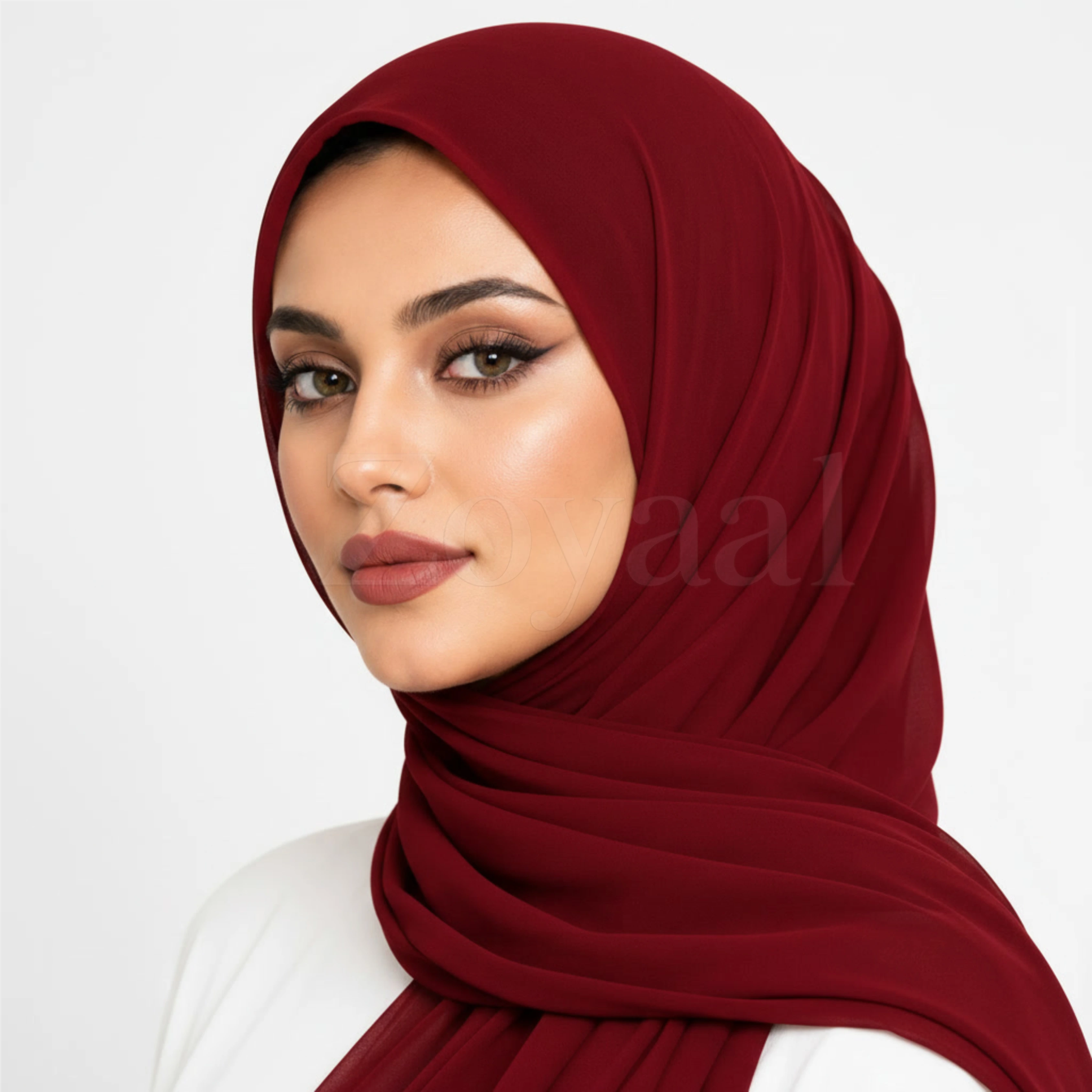 Georgette Hijab - Imperial Red