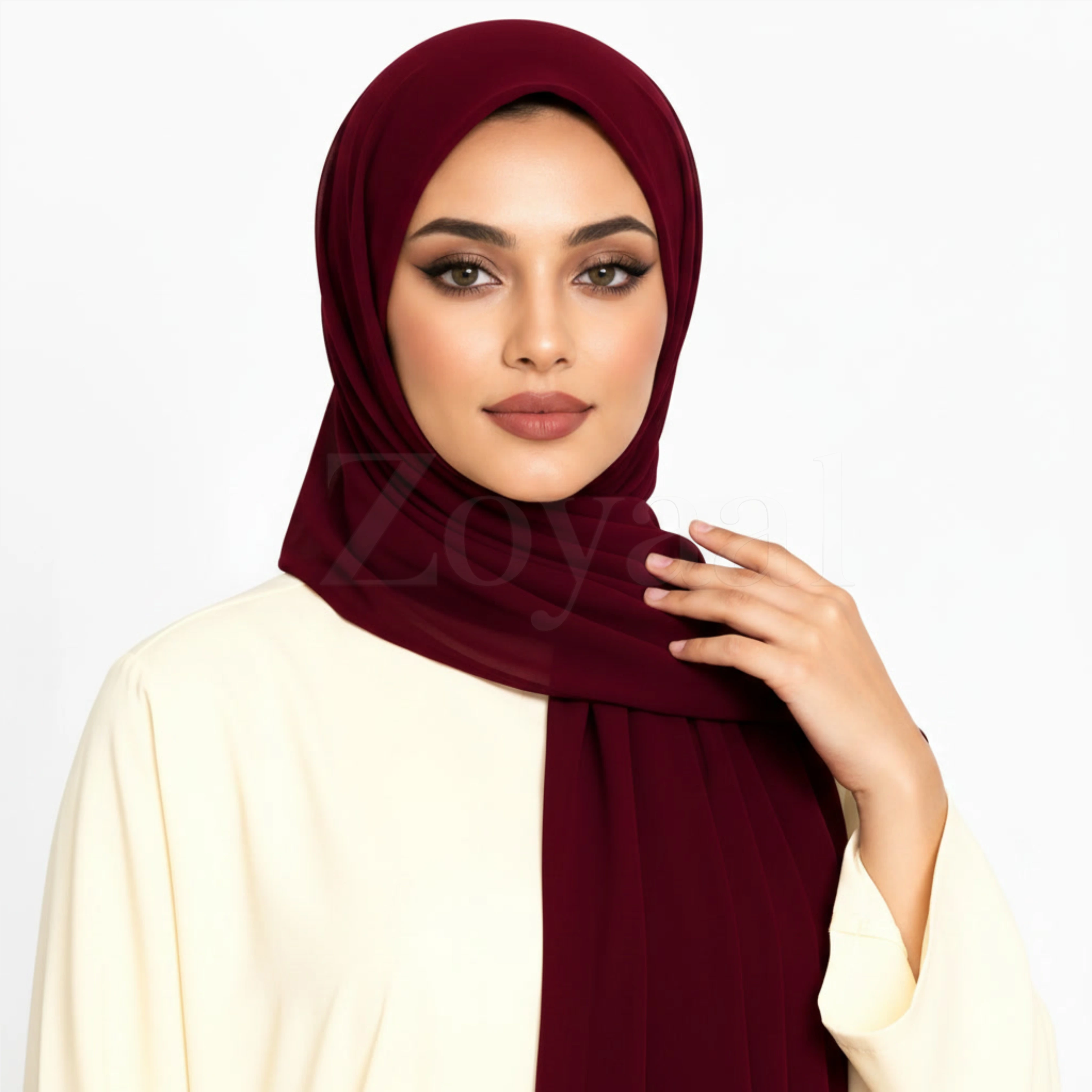 Georgette Hijab - Deep Berry