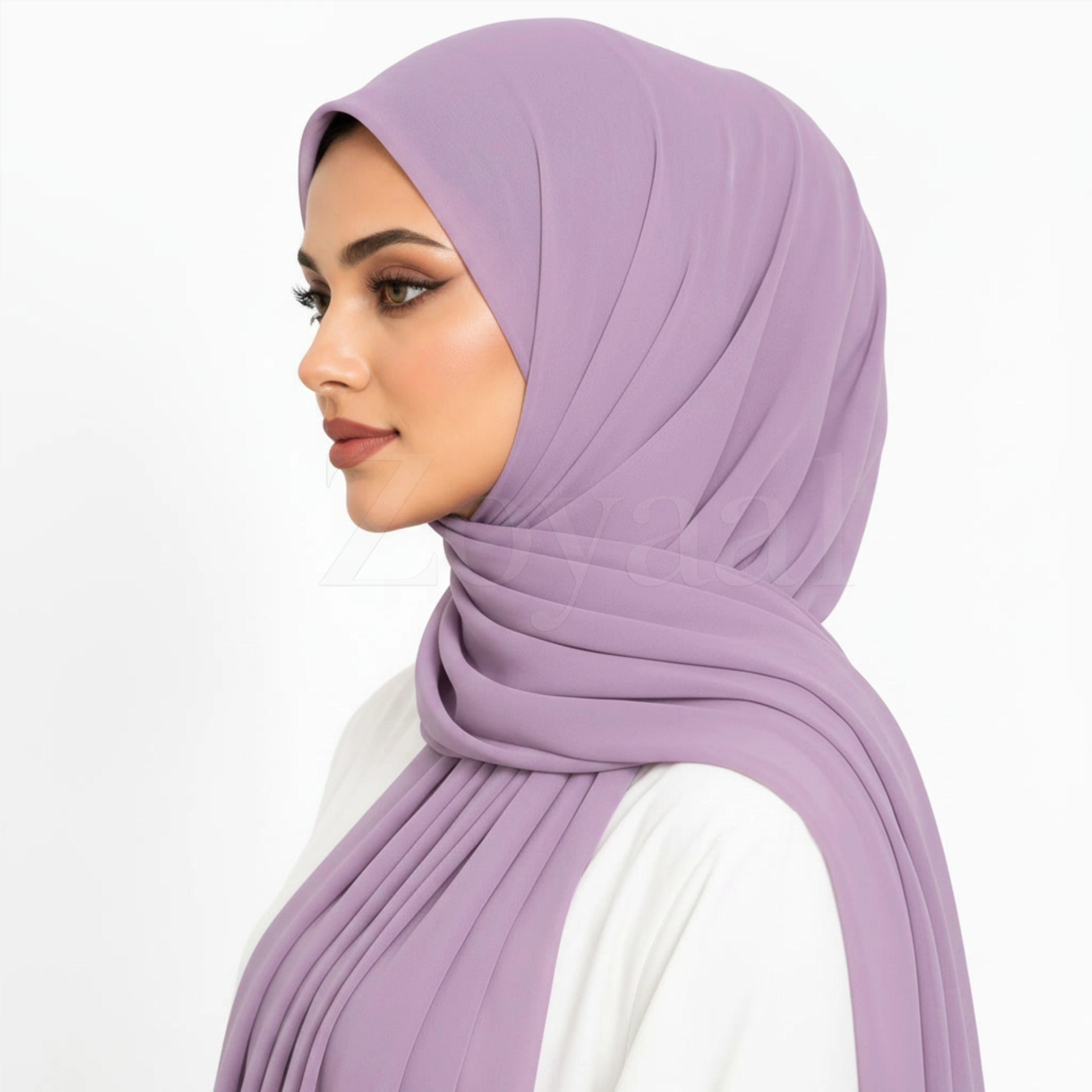 Georgette Hijab - Lavender Mist